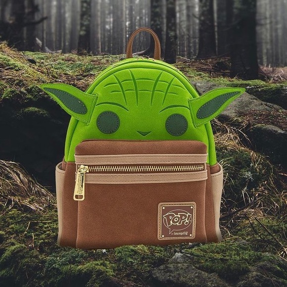 Hot Topic Bags Nwt Disney Star Wars Yoda Loungefly Mini Backpack